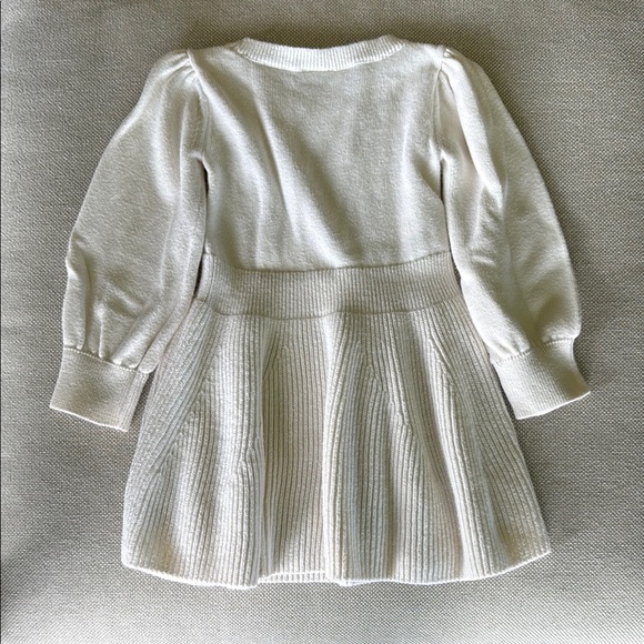 Cream Knit Sweater Dress 2T baby gap - Picture 2 of 5